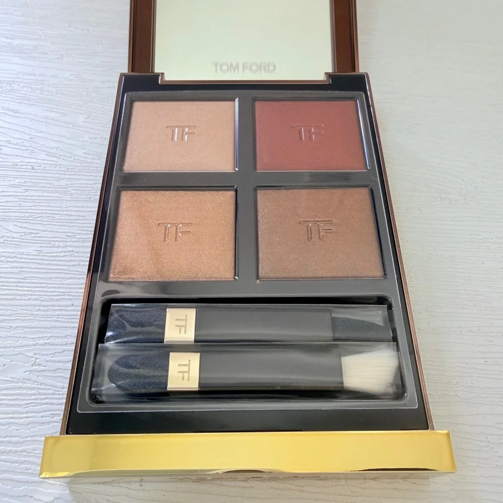 Tom‎ Ford Eye Color Quad Cognac Rose Eyeshadow Palette*NEW Case Has Light Scuffs